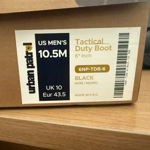 Urban Outfitters Black Tactical Boots for Men for security, police, fire duty! - Picture 3 of 6